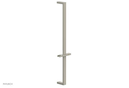 Phylrich - 27 Inch Flat Adjustable Slide Bar with Hand Shower Hook