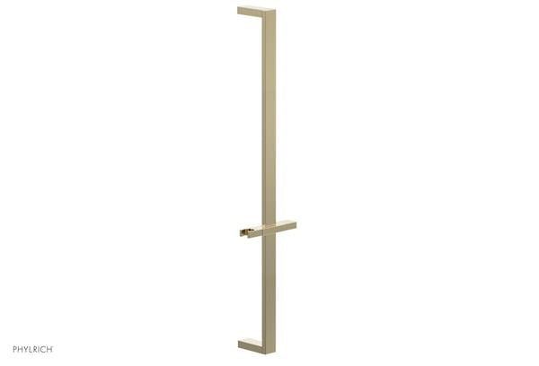 Phylrich - 27 Inch Flat Adjustable Slide Bar with Hand Shower Hook