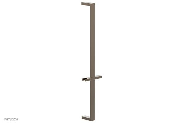 Phylrich - 27 Inch Flat Adjustable Slide Bar with Hand Shower Hook