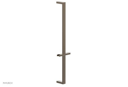 Phylrich - 27 Inch Flat Adjustable Slide Bar with Hand Shower Hook