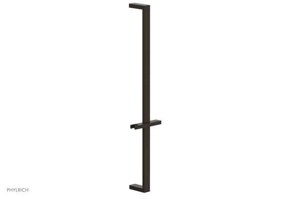Phylrich - 27 Inch Flat Adjustable Slide Bar with Hand Shower Hook