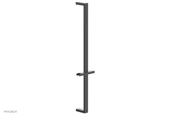 Phylrich - 27 Inch Flat Adjustable Slide Bar with Hand Shower Hook