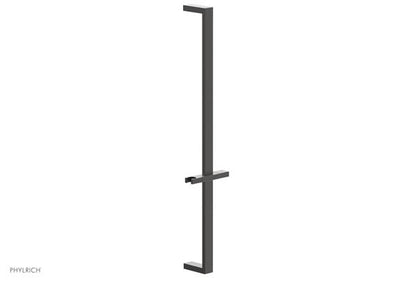 Phylrich - 27 Inch Flat Adjustable Slide Bar with Hand Shower Hook