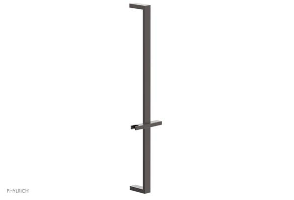 Phylrich - 27 Inch Flat Adjustable Slide Bar with Hand Shower Hook