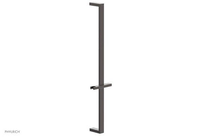 Phylrich - 27 Inch Flat Adjustable Slide Bar with Hand Shower Hook