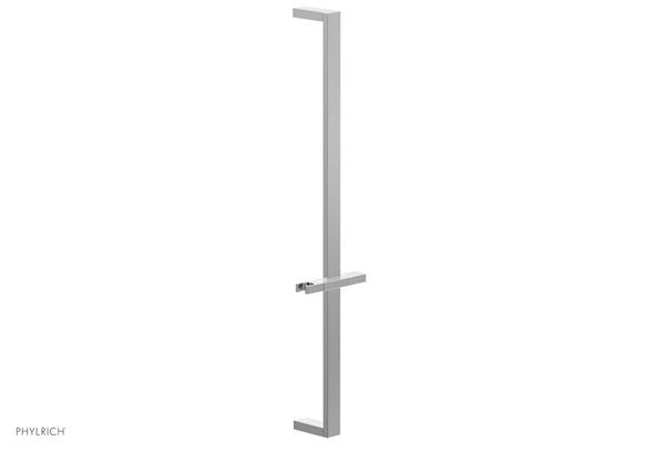 Phylrich - 27 Inch Flat Adjustable Slide Bar with Hand Shower Hook