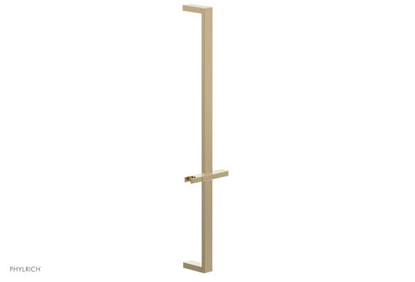 Phylrich - 27 Inch Flat Adjustable Slide Bar with Hand Shower Hook