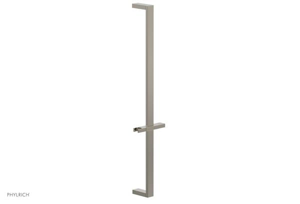 Phylrich - 27 Inch Flat Adjustable Slide Bar with Hand Shower Hook