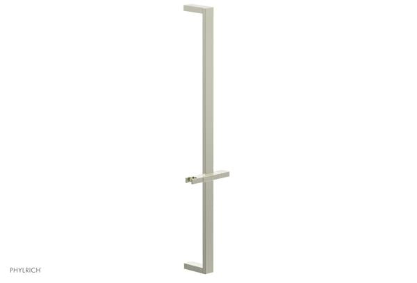 Phylrich - 27 Inch Flat Adjustable Slide Bar with Hand Shower Hook