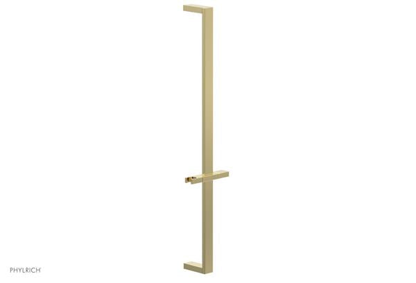 Phylrich - 27 Inch Flat Adjustable Slide Bar with Hand Shower Hook