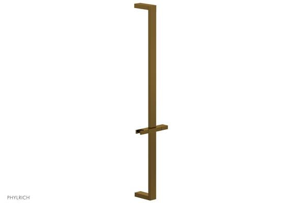 Phylrich - 27 Inch Flat Adjustable Slide Bar with Hand Shower Hook