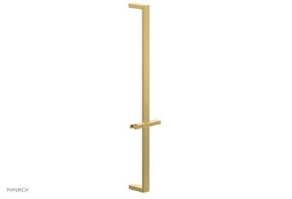 Phylrich - 27 Inch Flat Adjustable Slide Bar with Hand Shower Hook