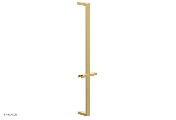 Phylrich - 27 Inch Flat Adjustable Slide Bar with Hand Shower Hook