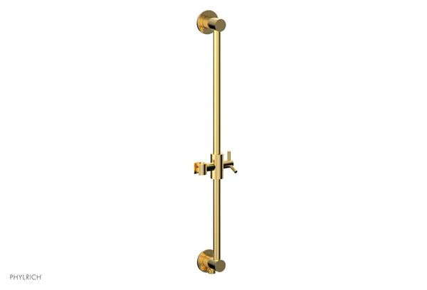 Phylrich - 24 Inch Integrated Slide Bar With Built In Hose Outlet