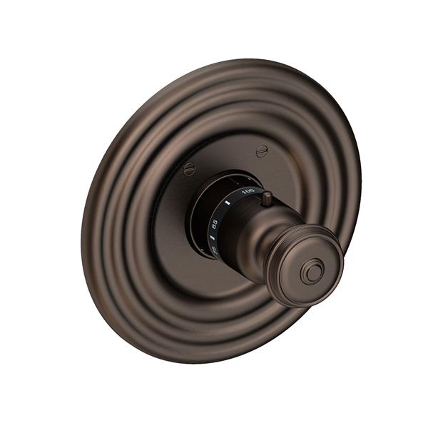 Newport Brass - Seaport 3/4 Inch Round Thermostatic Trim Plate with Handle