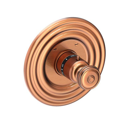 Newport Brass - Seaport 3/4 Inch Round Thermostatic Trim Plate with Handle