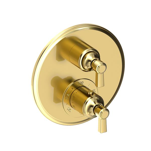 Newport Brass - Astor 1/2 Inch Round Thermostatic Trim Plate with Handle