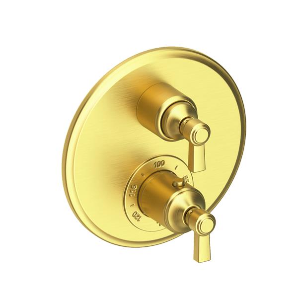 Newport Brass - Astor 1/2 Inch Round Thermostatic Trim Plate with Handle