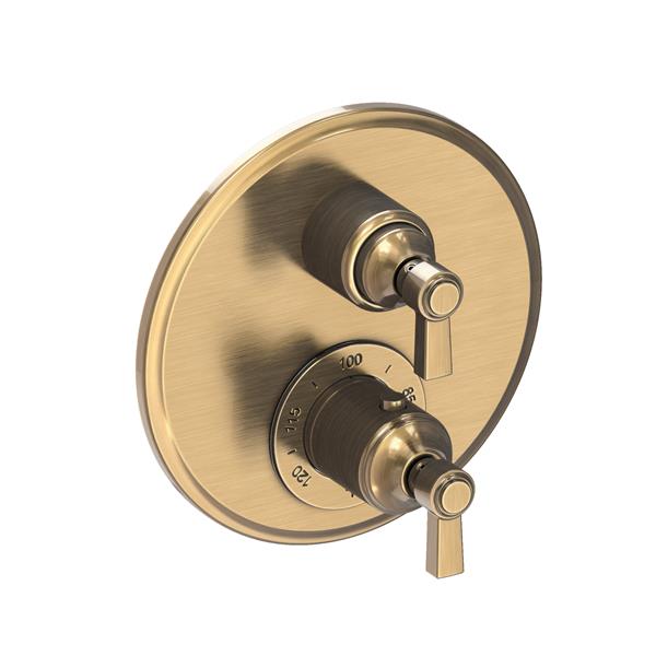 Newport Brass - Astor 1/2 Inch Round Thermostatic Trim Plate with Handle