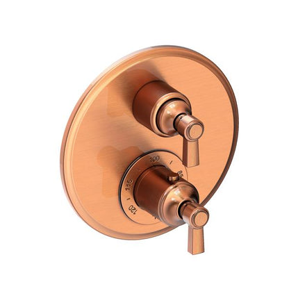 Newport Brass - Astor 1/2 Inch Round Thermostatic Trim Plate with Handle