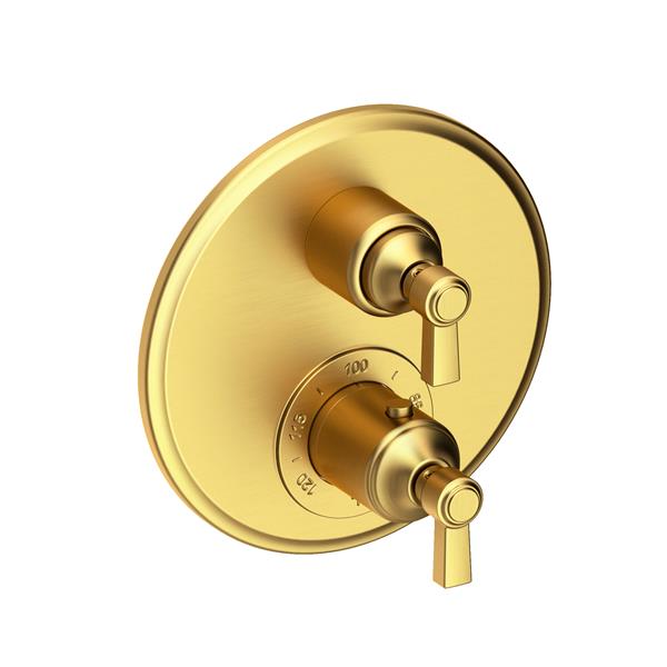 Newport Brass - Astor 1/2 Inch Round Thermostatic Trim Plate with Handle