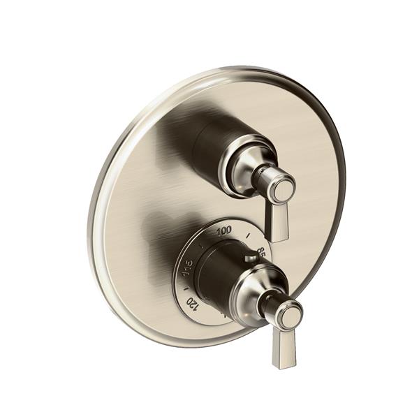 Newport Brass - Astor 1/2 Inch Round Thermostatic Trim Plate with Handle