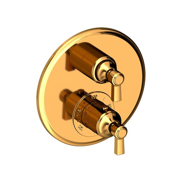 Newport Brass - Astor 1/2 Inch Round Thermostatic Trim Plate with Handle
