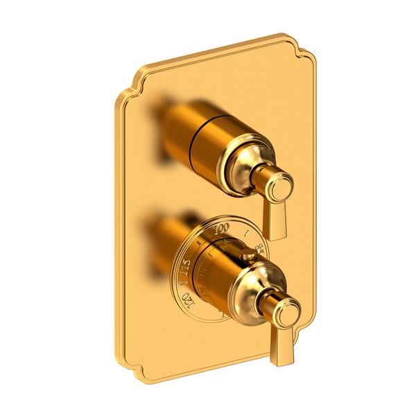 Newport Brass - Astor 1/2 Inch Square Thermostatic Trim Plate with Handle