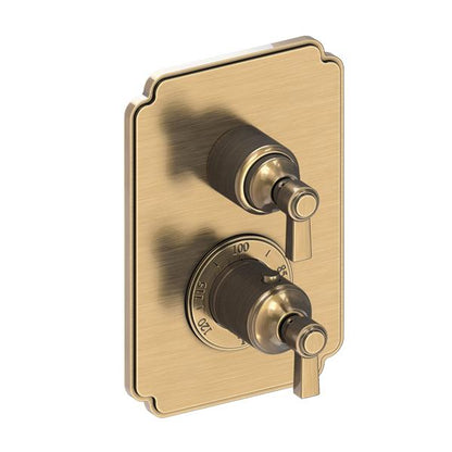 Newport Brass - Astor 1/2 Inch Square Thermostatic Trim Plate with Handle