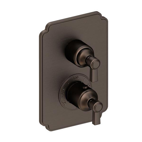 Newport Brass - Astor 1/2 Inch Square Thermostatic Trim Plate with Handle