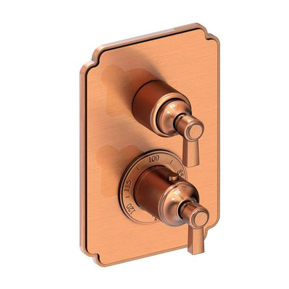 Newport Brass - Astor 1/2 Inch Square Thermostatic Trim Plate with Handle