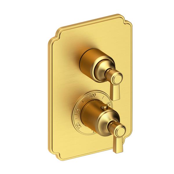 Newport Brass - Astor 1/2 Inch Square Thermostatic Trim Plate with Handle