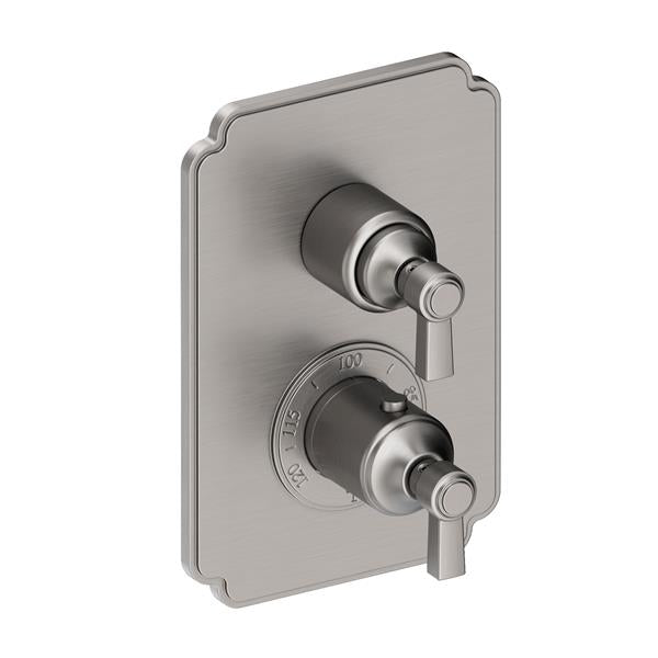 Newport Brass - Astor 1/2 Inch Square Thermostatic Trim Plate with Handle