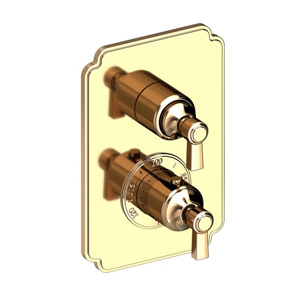 Newport Brass - Astor 1/2 Inch Square Thermostatic Trim Plate with Handle