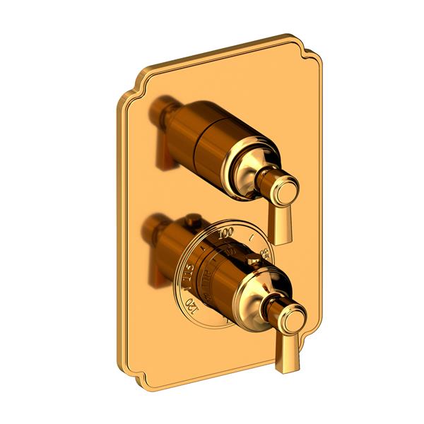 Newport Brass - Astor 1/2 Inch Square Thermostatic Trim Plate with Handle