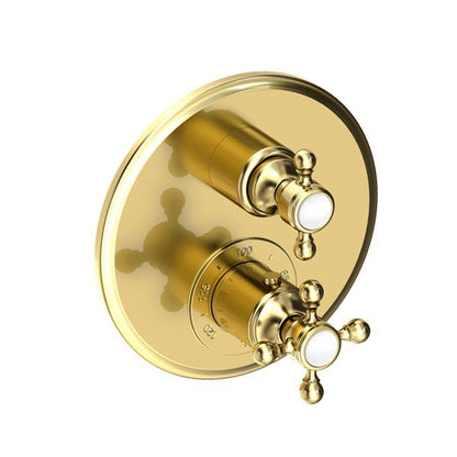 Newport Brass - Astor 1/2 Inch Round Thermostatic Trim Plate with Handle