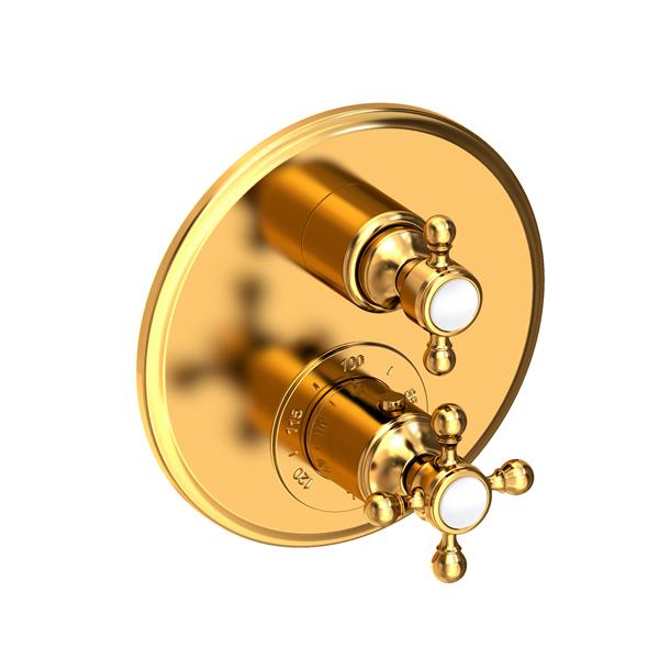 Newport Brass - 1/2 Inch Round Thermostatic Trim Plate With Handle