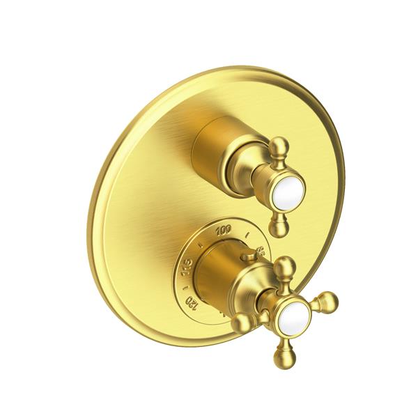Newport Brass - 1/2 Inch Round Thermostatic Trim Plate With Handle