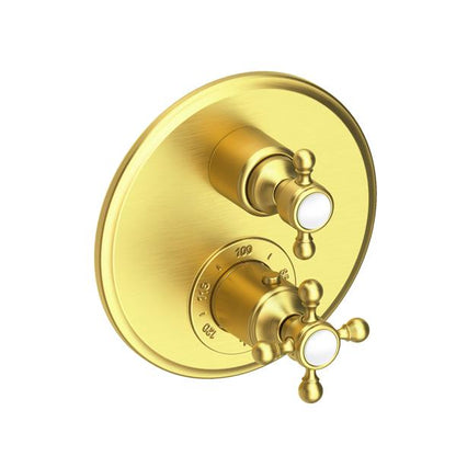 Newport Brass - 1/2 Inch Round Thermostatic Trim Plate With Handle