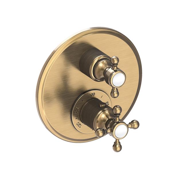 Newport Brass - Astor 1/2 Inch Round Thermostatic Trim Plate with Handle