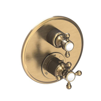 Newport Brass - Astor 1/2 Inch Round Thermostatic Trim Plate with Handle