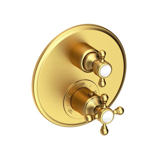 Newport Brass - 1/2 Inch Round Thermostatic Trim Plate With Handle