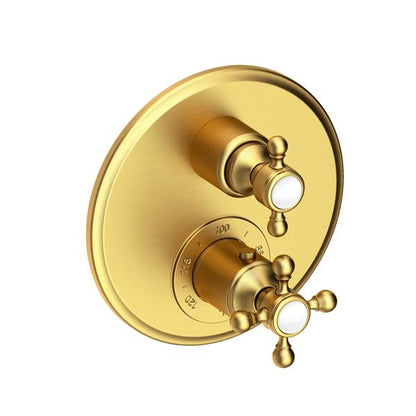 Newport Brass - 1/2 Inch Round Thermostatic Trim Plate With Handle