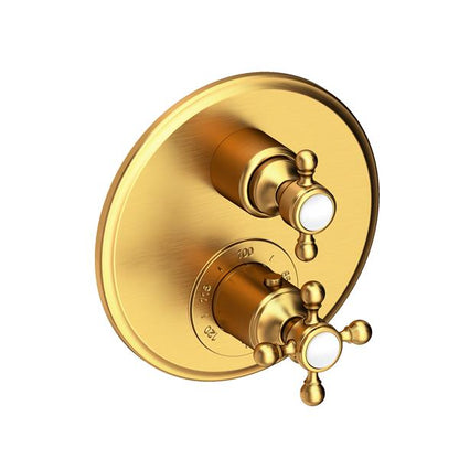 Newport Brass - Astor 1/2 Inch Round Thermostatic Trim Plate with Handle