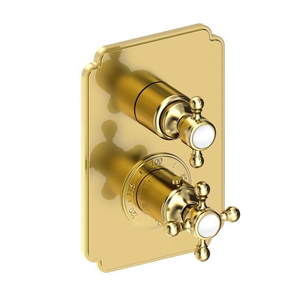 Newport Brass - Astor 1/2 Inch Square Thermostatic Trim Plate with Handle