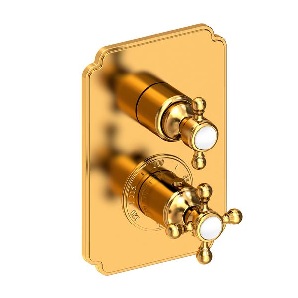 Newport Brass - Astor 1/2 Inch Square Thermostatic Trim Plate with Handle
