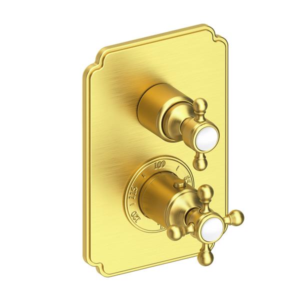 Newport Brass - Astor 1/2 Inch Square Thermostatic Trim Plate with Handle