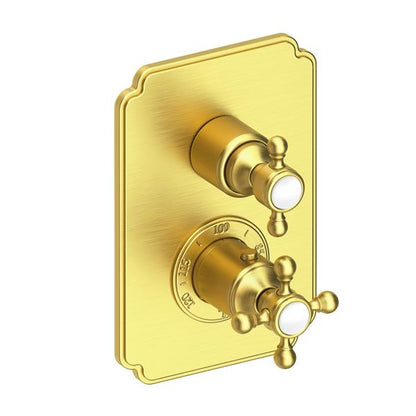 Newport Brass - Astor 1/2 Inch Square Thermostatic Trim Plate with Handle