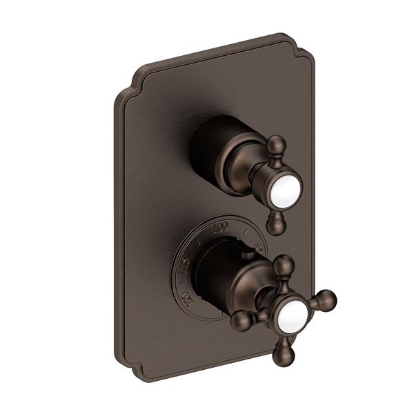 Newport Brass - Astor 1/2 Inch Square Thermostatic Trim Plate with Handle