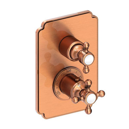 Newport Brass - Astor 1/2 Inch Square Thermostatic Trim Plate with Handle